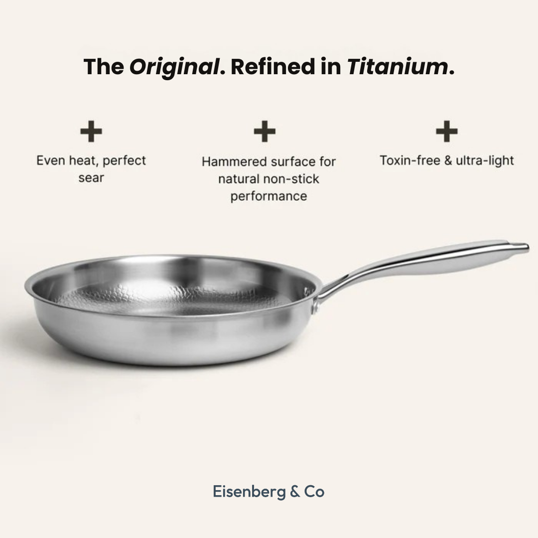 Titanium Wok Pan Flat Bottomed